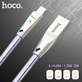 HOCO Zinc Alloy Cable for Lightning Cable Original 0 6M 1 2M 2M Charging Syn Data