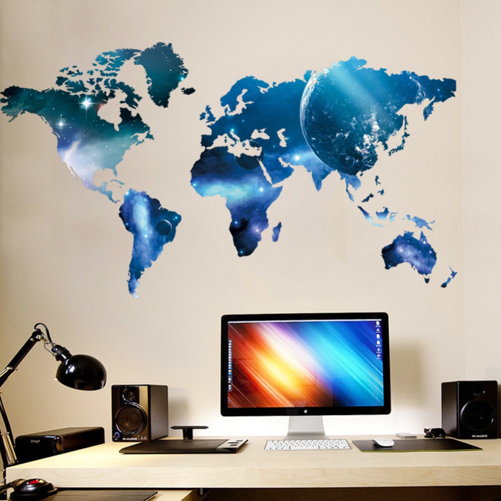 Ingrosso di alta qualità planet wall murale da grossisti planet ... Ufficio casa decorazione a