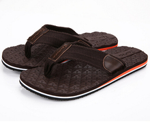 Summer brand male slippers tide canvas breathable flip-flops baked summer slippers male beach sandals free shippers