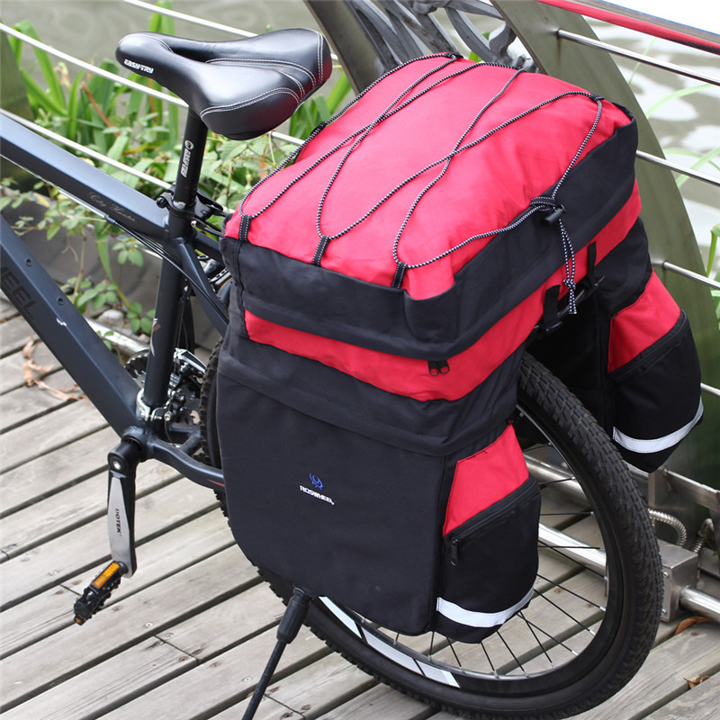 ROSWHEEL 60L Waterproof Polyester Mountain Road Bicycle Bike Bag Cycling Double