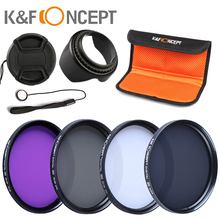 CPL UV FLD ND4 58mm Circular Polarizer Protector Filter Kit +Flower Lens Hood For Canon 600D 700D /For Nikon DSLR