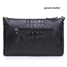Crocodile Genuine Leather Envelope Purses Clutch Designer Handbags High Quality Crossbody Women lady Shoulder Clutch Evening Bag