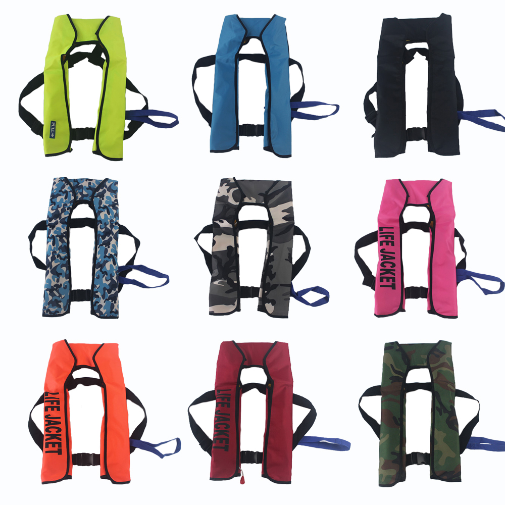 Top Quality Automatic Inflatable Life Jacket Drifing and Fishing Life Vest Rescue CO2 Lift