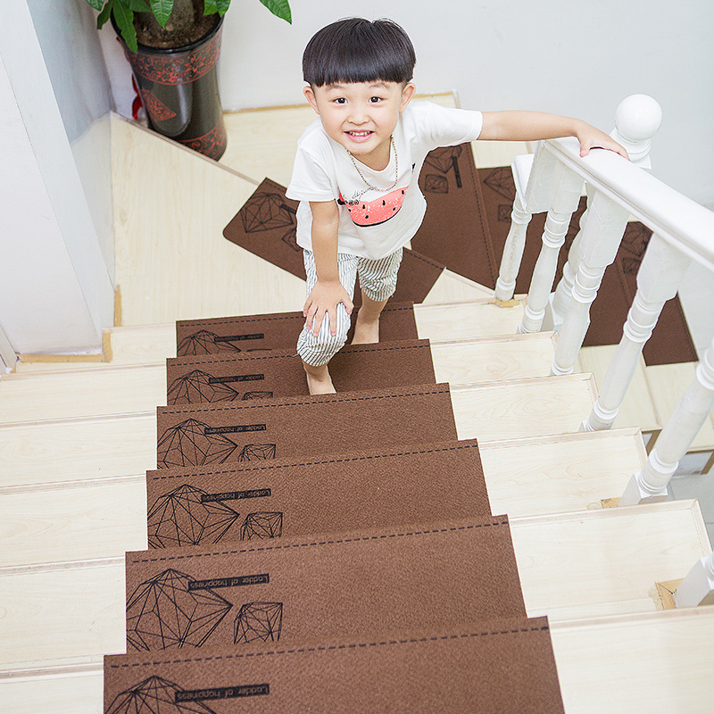 mewmewcat 15 pcs Stair Mats Treads Mats Step Protection Rug Home Decor Anthracite PP Tufted 65x24x4 cm 