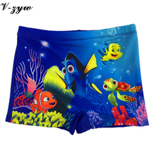 Boys Board Shorts Summer Diving Swimwear Trunk Nylon Polyester Cartoon Mickeies Mouse Spidermen Despicable Me Boy Swimwear AS037