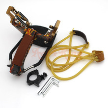 Super Powerful Sport Slingshot Sky Bow Hunting Catapult Stainless Steel Hunter Aluminium Alloy Sling Shot
