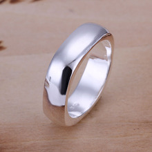 Free Shipping 925 Sterling Silver Ring Fine Fashion Cute Square Jewerly Ring Women&Men Finger Rings Top Quality SMTR004