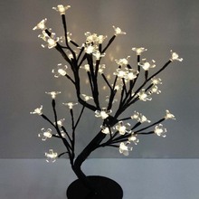 LED crystal cherry blossom tree lamp