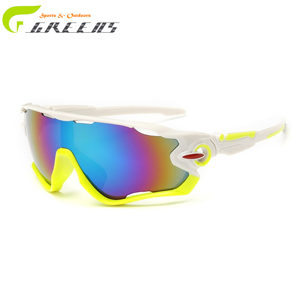 Gurensye Brand New Design Big font b Frame b font Colourful Lens Sun Glasses Outdoor Sports