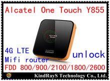 Alcatel One Touch Y855 Original Unlock LTE FDD 150 Mbps LTE 4 G MiFi Router wi fi dongle 4 G wifi Router pk y800 l800 mf90 e5776
