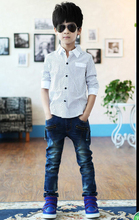 Retail New Korean Fashion Children Clothes Hot Selling Simple Polka Dot Pattern Hansome Long Sleeve Casual