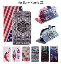 Z3 Case New High Quality Mobile Phone Accessories Wallet Flip PU Leather Case for Sony Xperia
