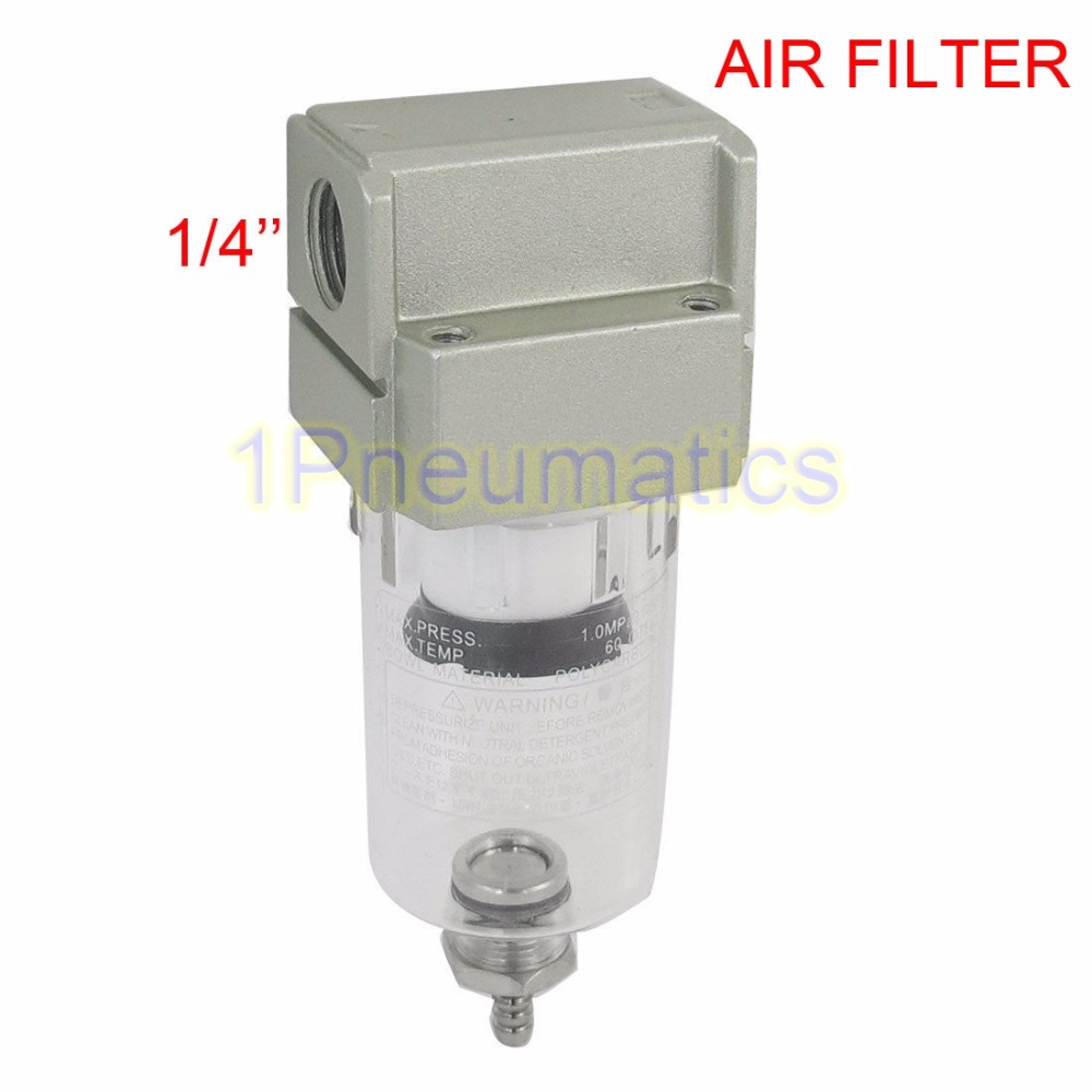Free Shipping AF2000 02 Compressor Pressure Regulator Pneumatic Air Filter 1 4 Inch Ports Female