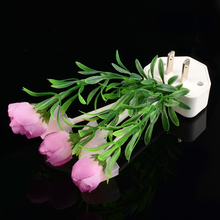 Romantic Creative Mushroom Rose Colorful Light Sensor Sensitive Night Light Lamp Dreambed Decoration