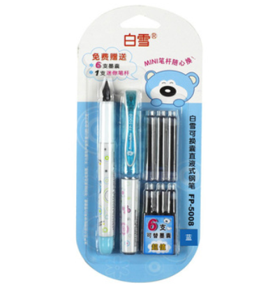 Snow snowhite fp-5008 fountain pen blue pen black ink  FREE shipping