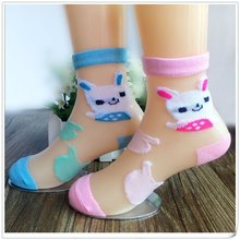 6 pcs/lot The Summer Girls Socks 2-15 Years Silks Children Breathable Socks Thin Baby Socks Kindersocken Students Socks