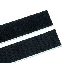 50mm Width Black Self Adhesive Velcro Tapes + Hook Loop Heavy Duty Tape Fastener Magic Tape Black E#CH