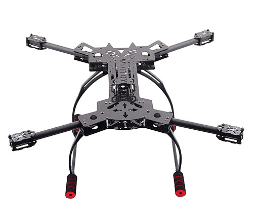free shipping HJ-H4 Reptile 4 Axis Quadcopter Carbon Fiber Folding Frame Kit with Landing Gea