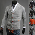 men single breasted cardigan sweater personality sweater V collar wholesale Casual Cardigan Men Sweaters Pattern Knitwear