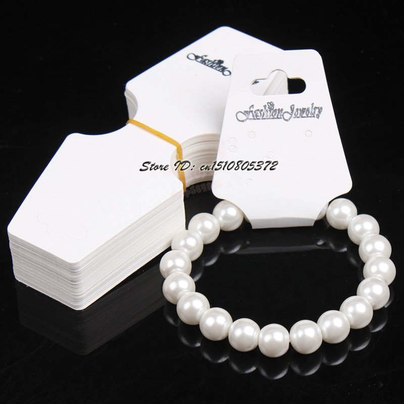 100pcs Lot Diy Jewelry Display Accessories Necklace Hanging Card Bracelet Showing Card Hearwear Necklace Hanging Card Template