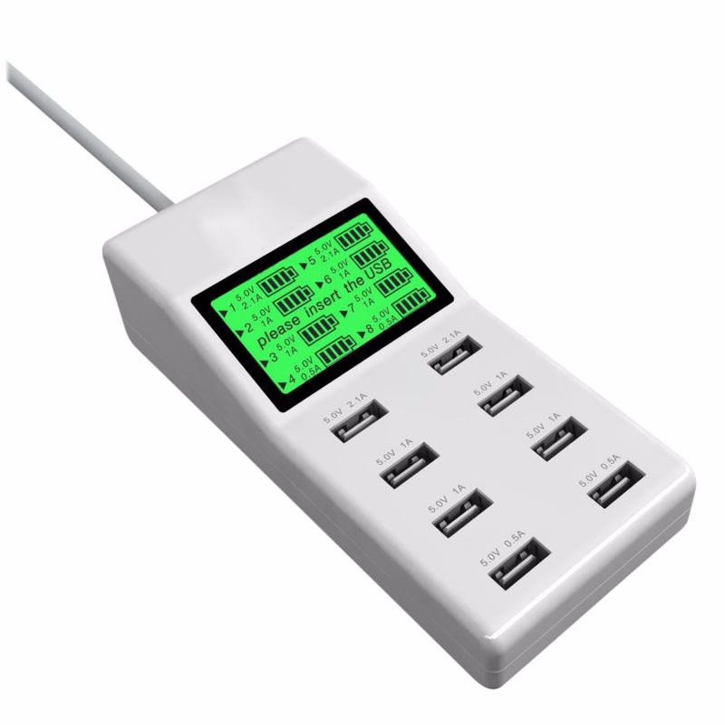 US-EU-UK-Multi-8-Usb-Ports-Charger-with-Lcd-Screen-Dc-Voltmeter-Smart-Wall-Charger-for-Yotaphone-2-Doogee-X5-S6-18650-Cell-Phone (1)