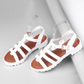 New Summer In Cut Outs Female Sandals Muffin Bottom Korean Jelly Shoes Fish Mouth Sapatos feminino