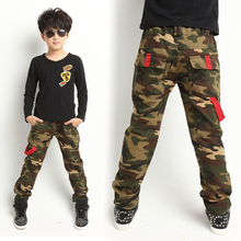 2016 New Children’s Clothing Boys Camouflage Pants Trousers Loose Fashion Casual Pants