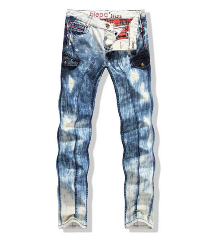 Mens Denim Biker Jeans01