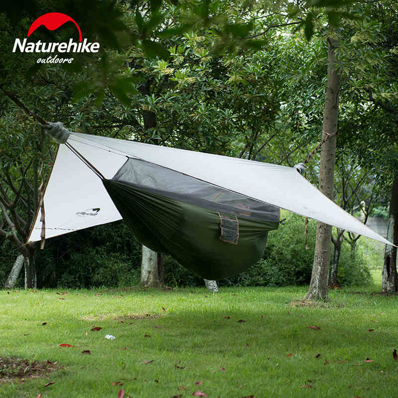 Naturehike 1 Person 2 Color Covered Hammock Hanging Tent Camping Gear Backpacking Equipment Closed Outdoor Sports Naturehike 1 Person 2 Color Covered Hammock Hanging Tent Camping Gear Backpacking Equipment Closed Outdoor Sports