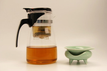 tea set Fashion 900ml Durable Glass Teapot Simple Heat Resistant Clear tea kettle tea pot Household