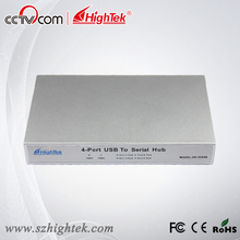HighTek HK-5204B Indusrial USB to 4 Port RS485/422 Serial Hub Converter and 600W lightning surge protection