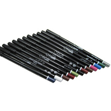Free Dropshipping 12Pcs Set Colorful Waterproof Eye Liner Pencil Eyeliner Pen Eyebrow Makeup Tool