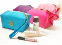 Waterproof handbags New Lady Cosmetic Bag Makeup Folded Bag Purse Pouch Zipper Pen Pencil Brush Case Free Shipping Cosmetic bag