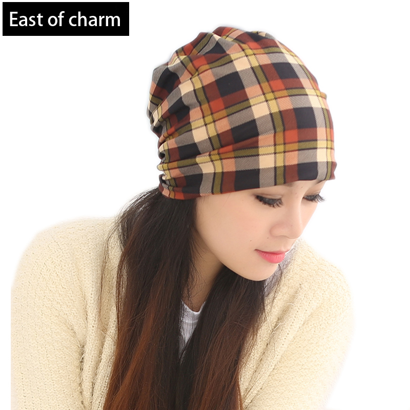 Beautiful Lady Fashion Plaid Winter Hats For Women...