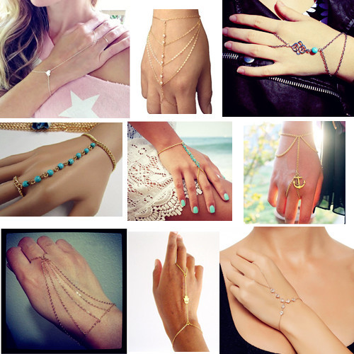 Gold Silver Plated Slave Hand Finger Bracelets Bangles for Women Fashion Charms Harness Pulseiras Mujer Bijoux