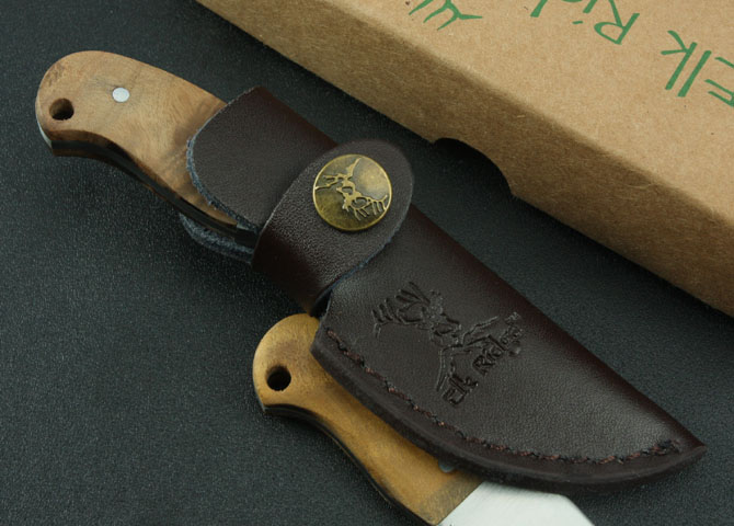 Fixed blade knife Outdoor knife High Quality 5Cr13 steel blade wooden handle Free shipping survival hunting