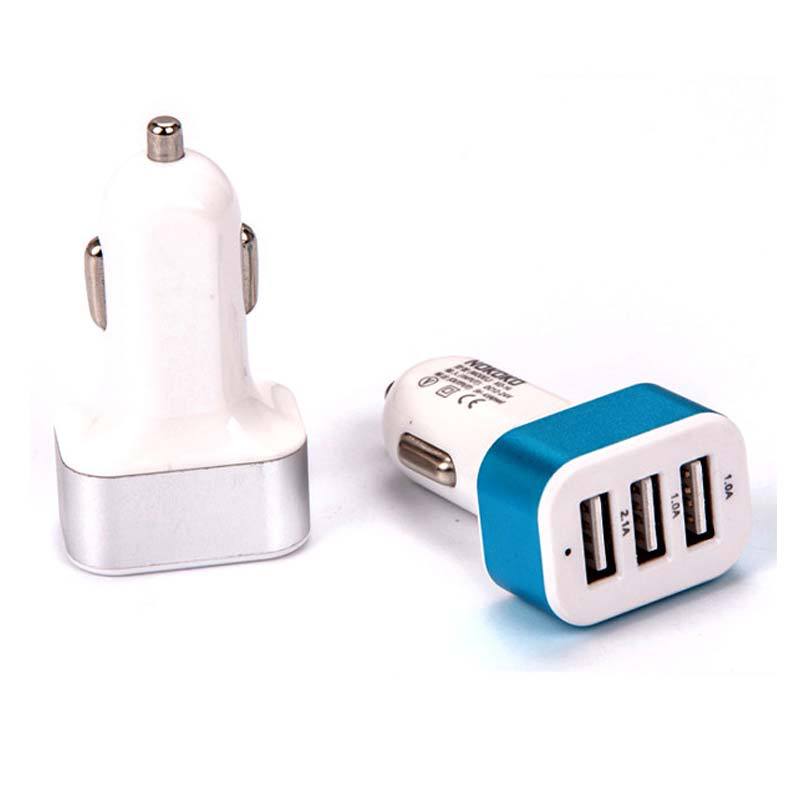 1 PC Triple USB Universal Car Charger Adapter 3 Port 1A 2 1A 1A For iPhone