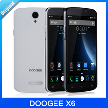 Original DOOGEE X6 5.5”HD Android 5.1 Smartphone MT6580 Quad Core 1.3GHz RAM 1GB ROM 8GB Dual SIM GPS 3000mAh FM WCDMA 3G Phone