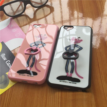 New Mobile Phone Acrylic Soft Cartoon Case For Apple Iphone6 6s Case Back Case Cover Caryoon Pattern With The Ring Holder