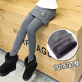Girls winter pants leggings pantskirt warm false two pieces leggings culotte fleece kids pants girls children