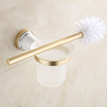 Golden Space aluminum toilet brush holder suits toilet brush holder Bathroom accessories Toilet brush holder kit