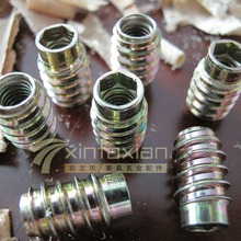 Hexagonal nut straight-through within and outside the teeth and external teeth furniture nut M6 * 12—18