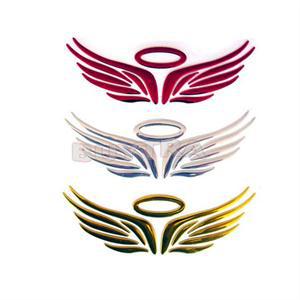 Free Shipping Angel Wing 3D car sticker Chrome Badge Emblem Decal 3 colors available New 3D