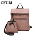 Women Backpack PU Leather Backpack Women 2017 School Bags for Teenagers Pink Brand Black Femal Backpack