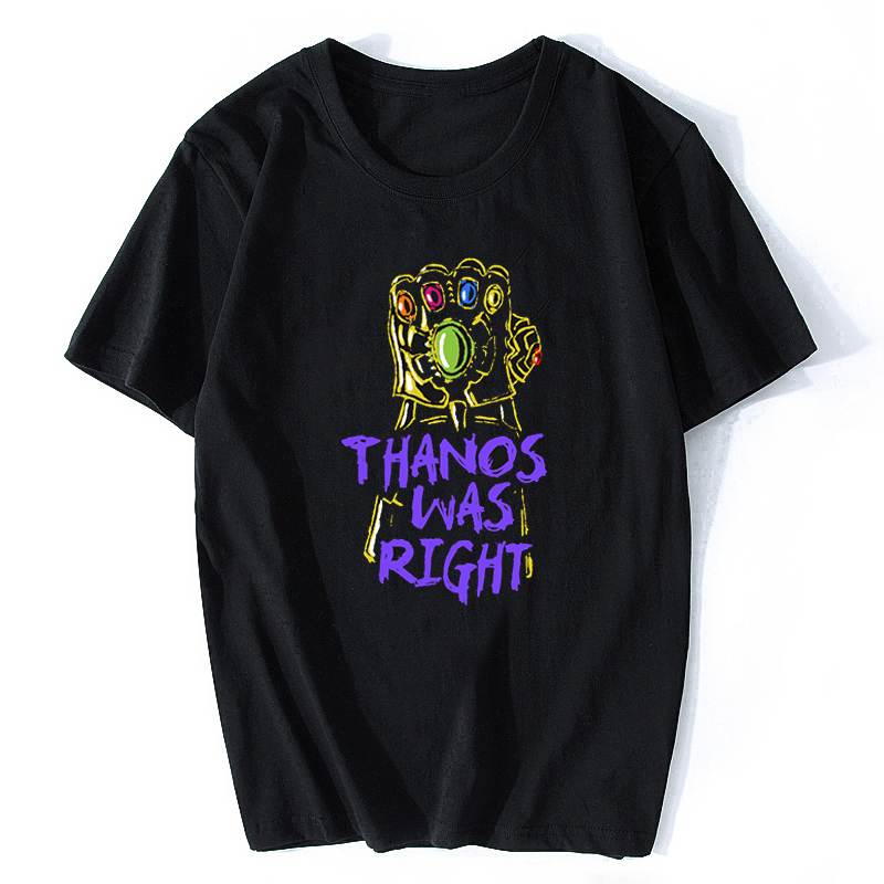 thanos was right t shirt