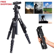 sinno M2522Z Portable Flexible Aluminum Professional Tripods Monopod&Ball Head For DSLR Digital Camera Canon Nikon Sony