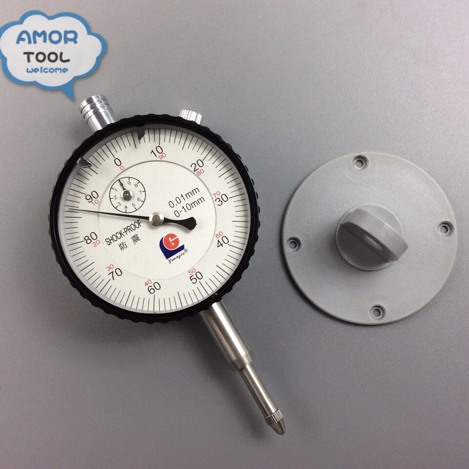 Shockproof 0-10/0.01mm dial indicator with ear dial gauge reloj comparador bore gauge micrometer table of measures