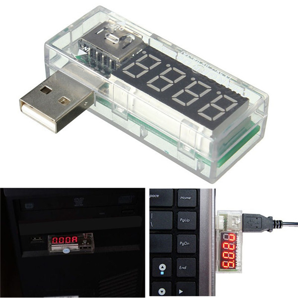 2016 High Quality Newest USB Current Tester USB voltmeter USB Ammeter Ampere Meter Translucent