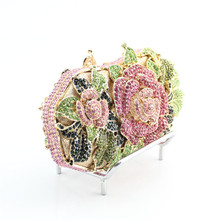 2015 New Year Gift Elegant Women Bag Prom Evening Women Purses Diamonds Crystal Bag Clutch Bags