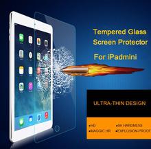 2015 Lastest 9H 0.3mm Premium Tempered Glass protective Film For iPad mini 1/2/3 7.9 inches High Definition Screen Protector